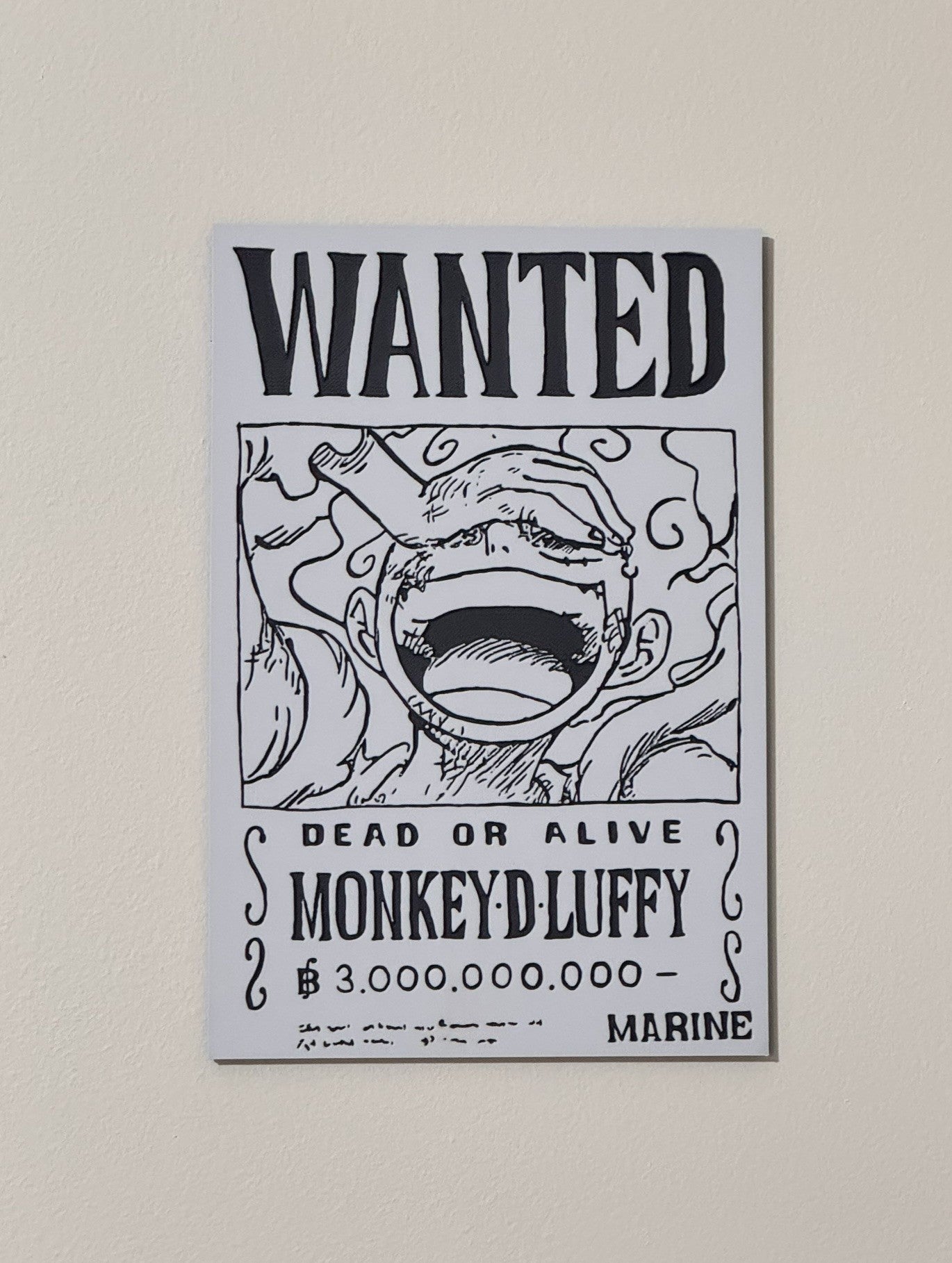 One Piece: Monkey D Luffy Gear 5 WANTED 3D Poster