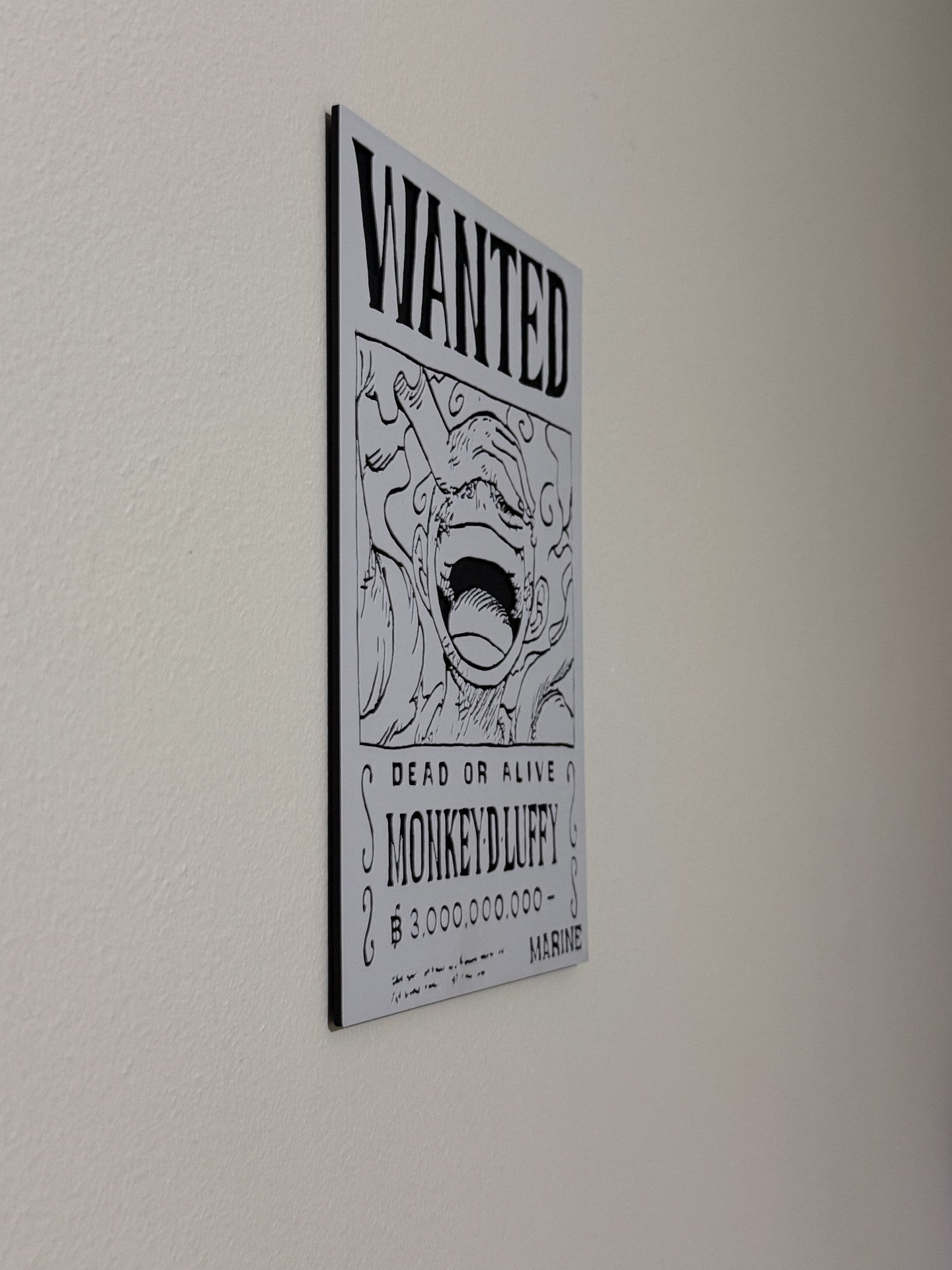 One Piece: Monkey D Luffy Gear 5 WANTED 3D Poster