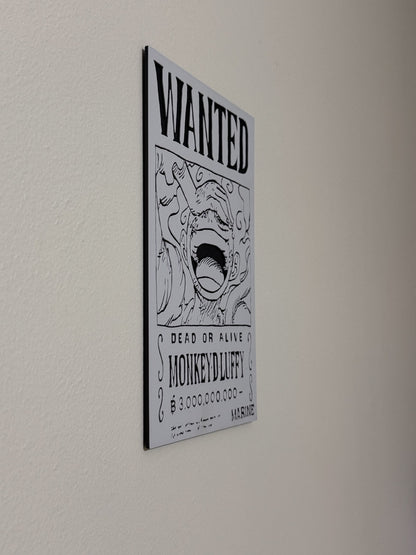 One Piece: Monkey D Luffy Gear 5 WANTED 3D Poster